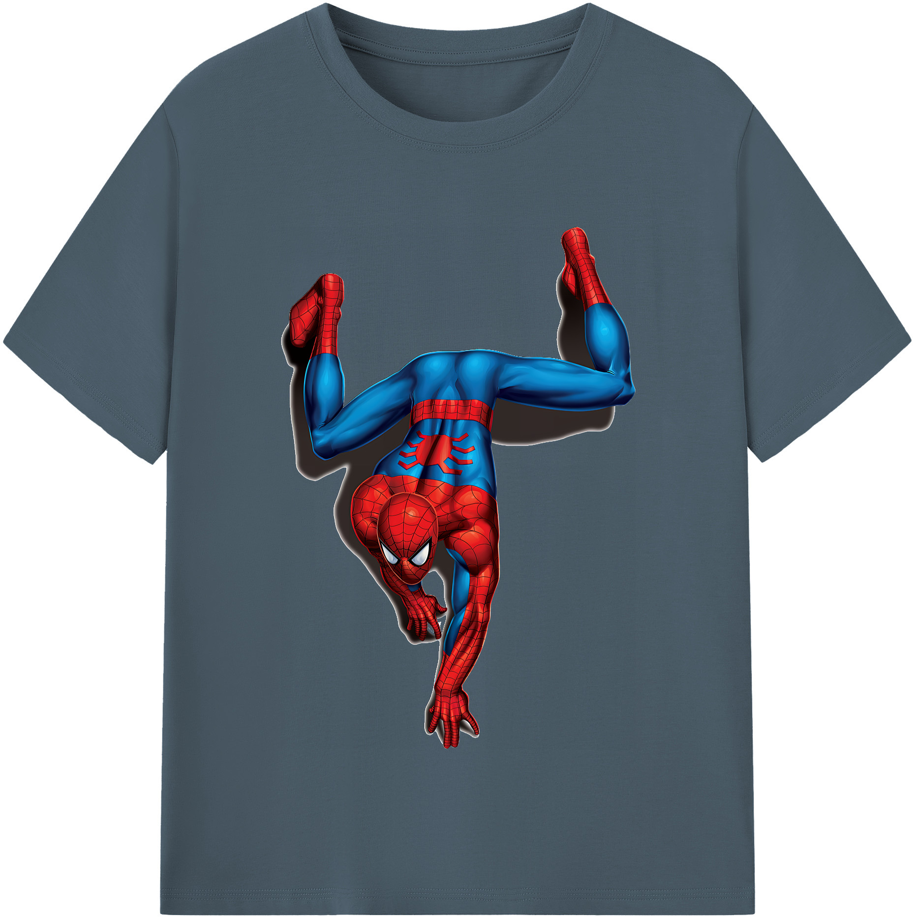 （画像用） Spider Man スパイダーマン 綿100％半袖Tシャツ（フロントプリント）